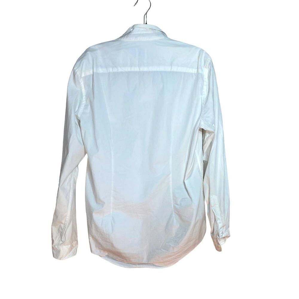 Zara Basic White Cotton Button Up - image 5